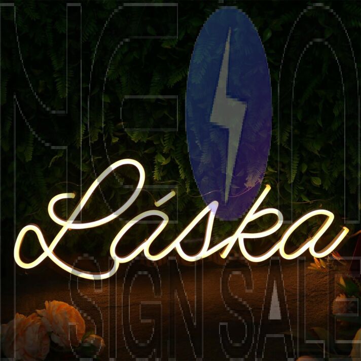 Lajka Yellow Neon Sign