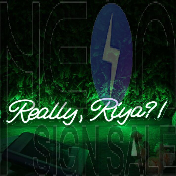 Really Riya Green Neon Sign