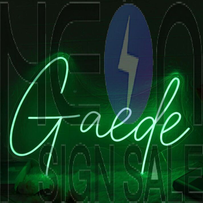 Gaede Green Neon Sign