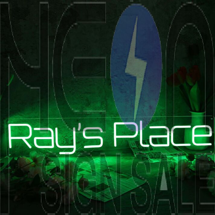 Ray's Place Green Neon Sign
