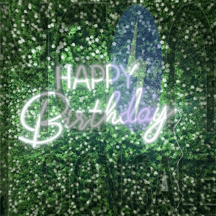 Happy Birthday LED Neon Sign