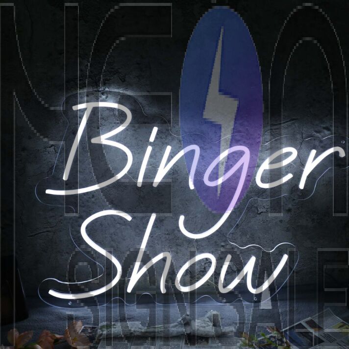 Binger Show White Neon Sign