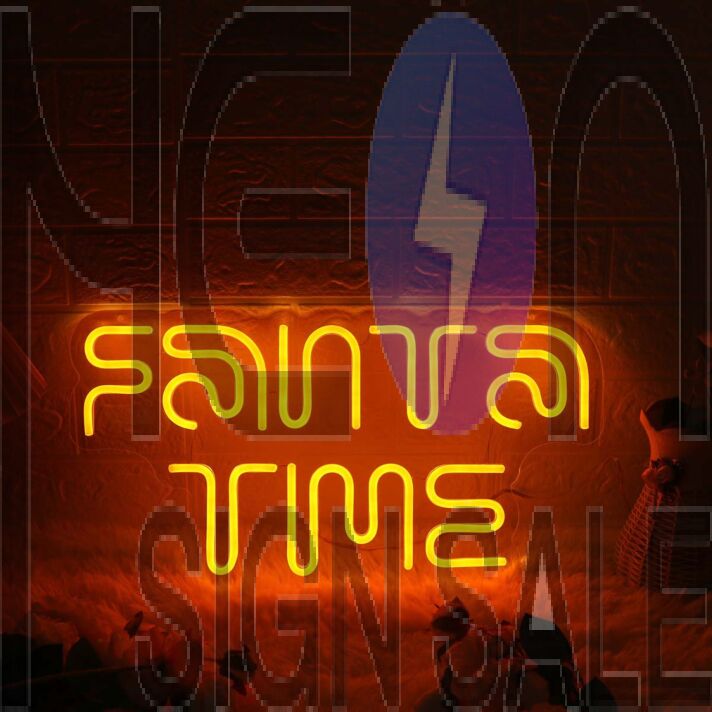 Fanta Time Orange Neon Sign