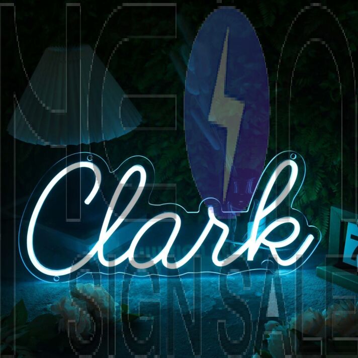 Clank Blue Neon Sign