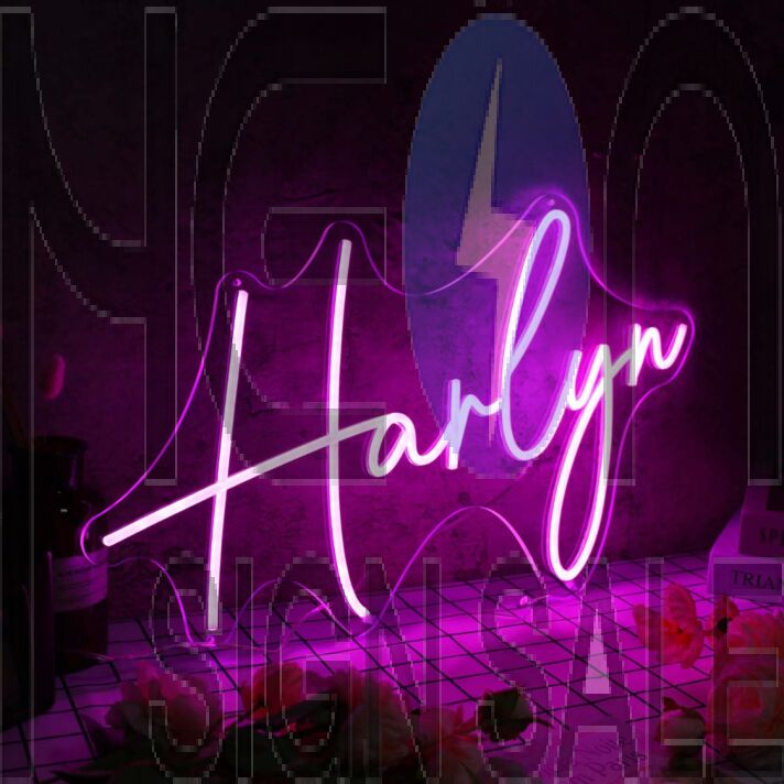 Harlyn Pink Neon Sign