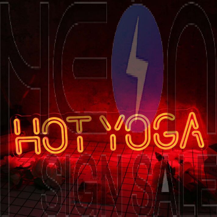 Hot Yoga Red Neon Sign