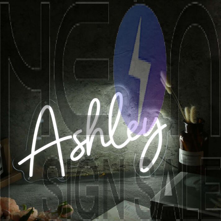 Ashley White Name Neon Sign