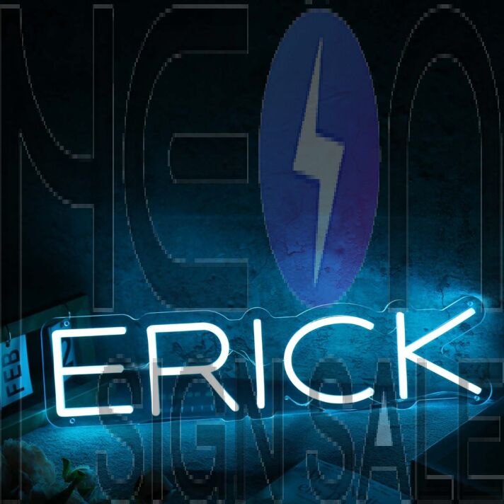 Erick Blue Name Neon Sign