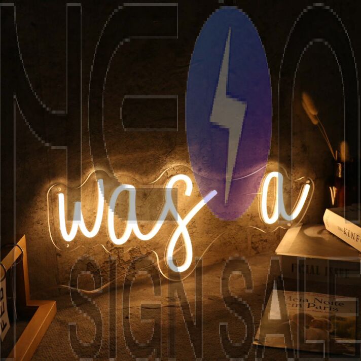 Was A Yellow Neon Sign