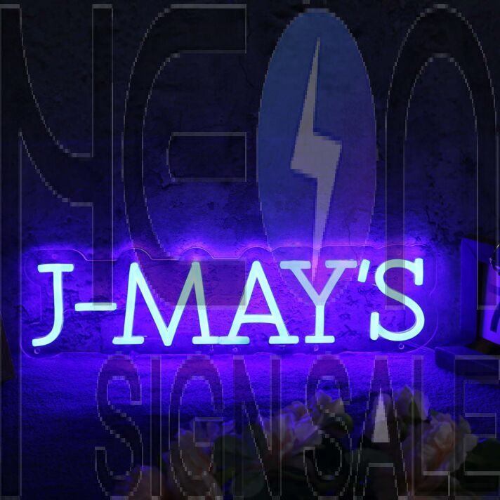 J-MAY'S Blue Neon Sign