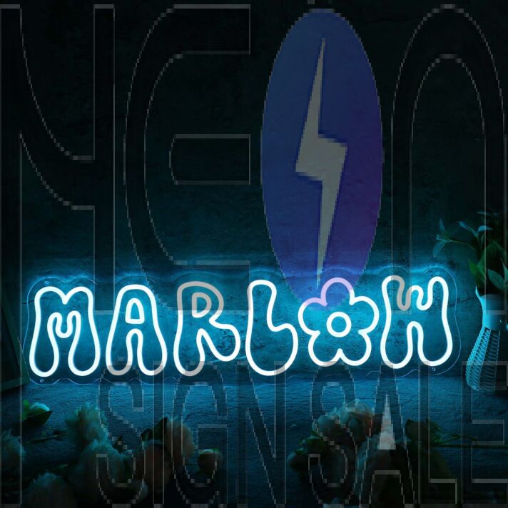 Marlow Blue Neon Sign