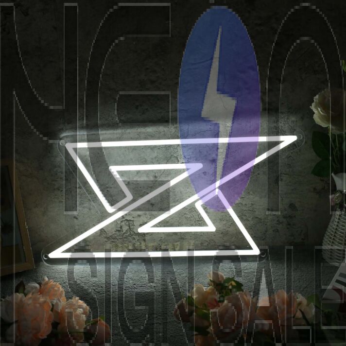 Letter Z White Neon Sign