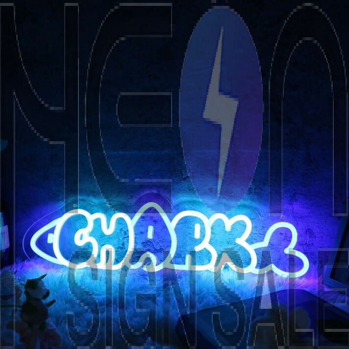 Chark Blue Neon Sign