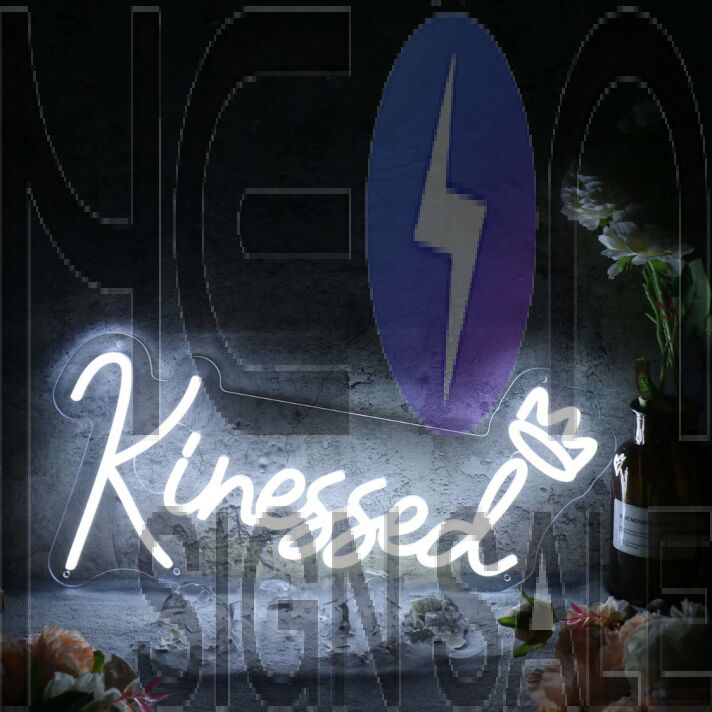 Kinessed White Neon Sign