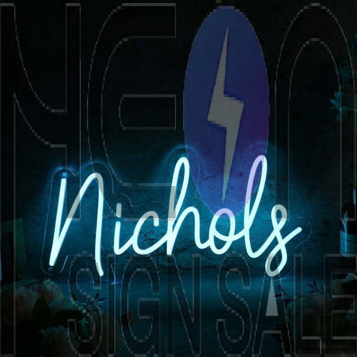 Nichols Blue Neon Sign
