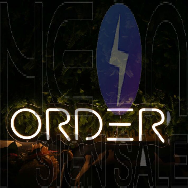 Order Yellow Neon Sign