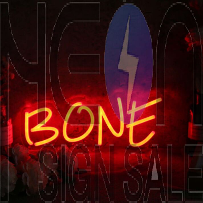 Bone Red Custom Neon Sign