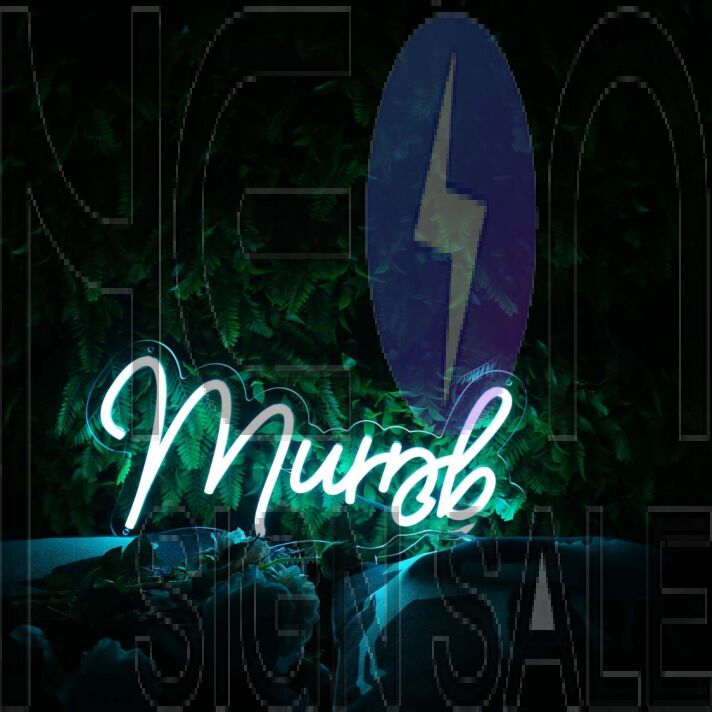 Murph Blue Neon Sign