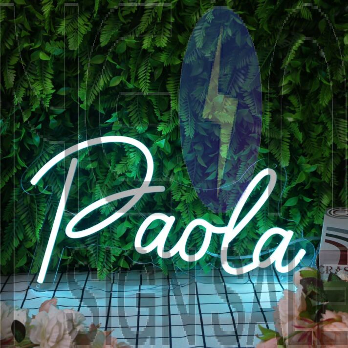 Paola Blue Blue Neon Sign