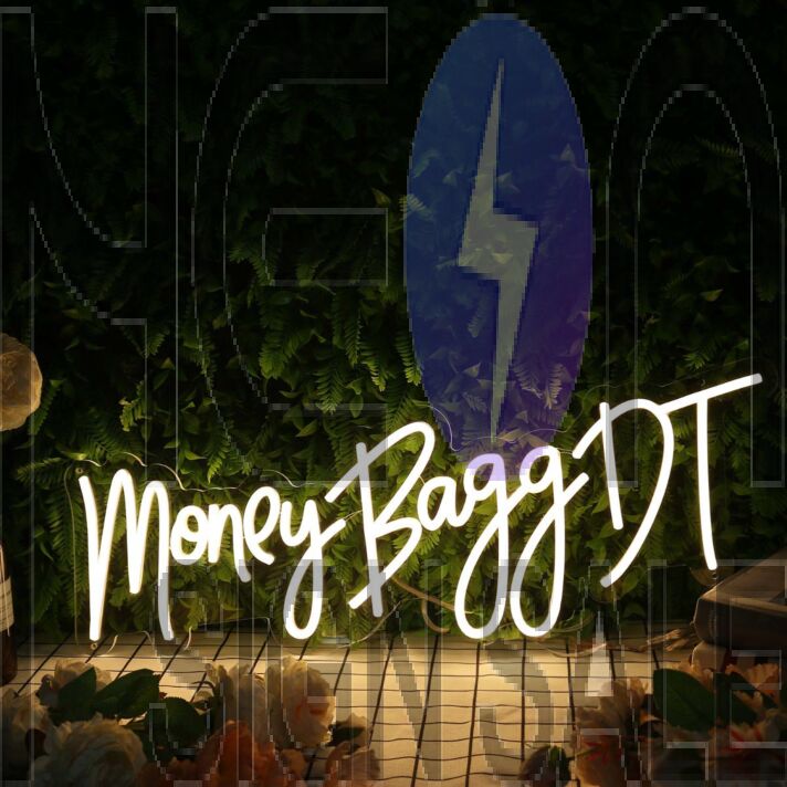 Money Bagg DT Yellow Neon Sign