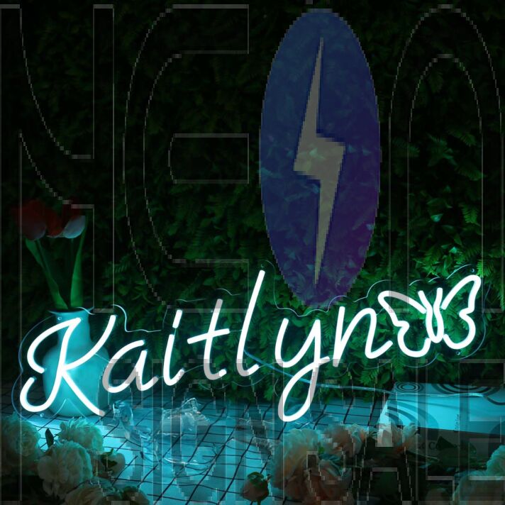 Kaitlyn Blue Neon Sign