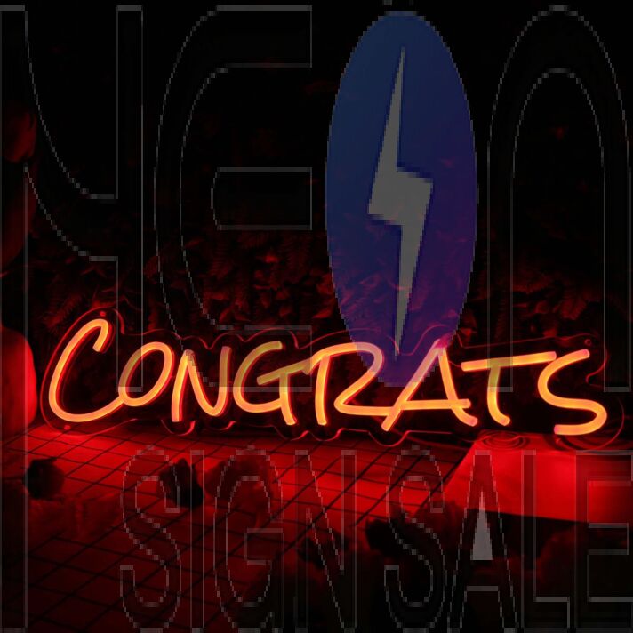 Congrats Oranges Neon Sign