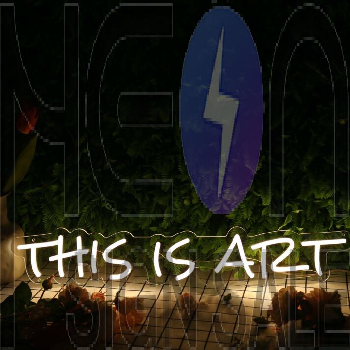 This Is Art Yellow Neon Sign