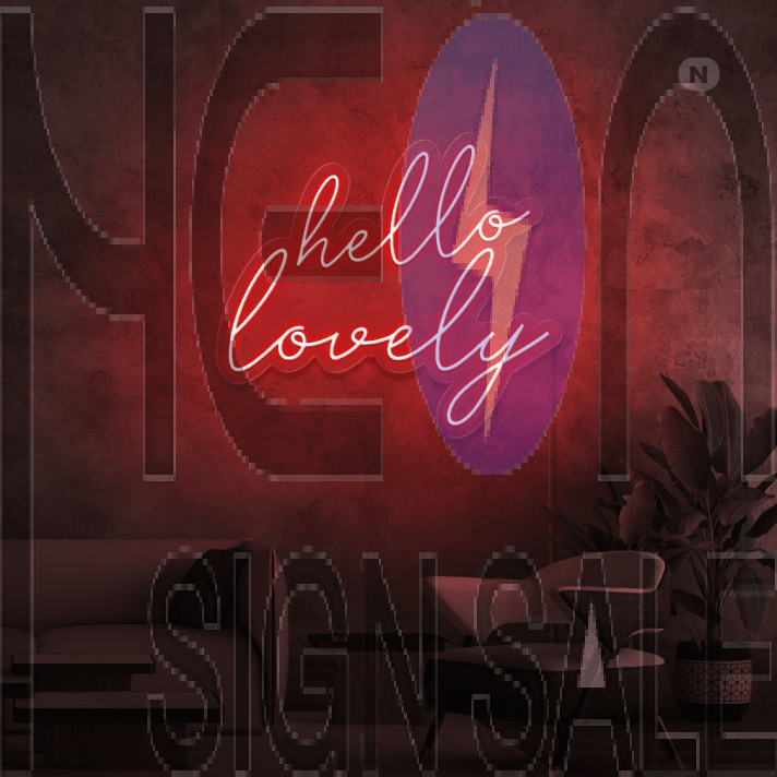 Hello Lovely Neon Sign