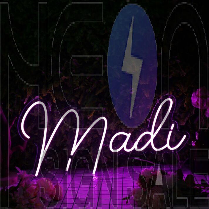 Madi Purple Neon Sign
