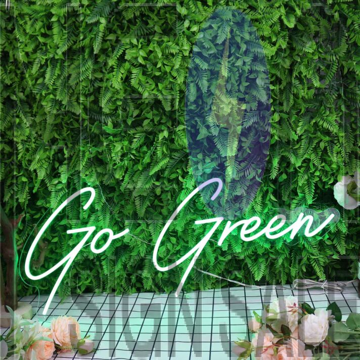 Go Green Custom Neon Sign