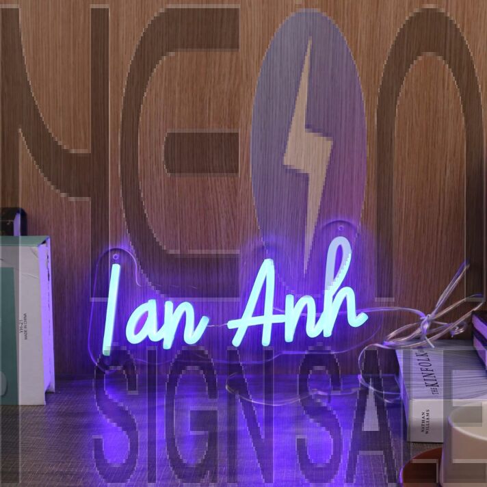 Lan Anh Blue Neon Sign