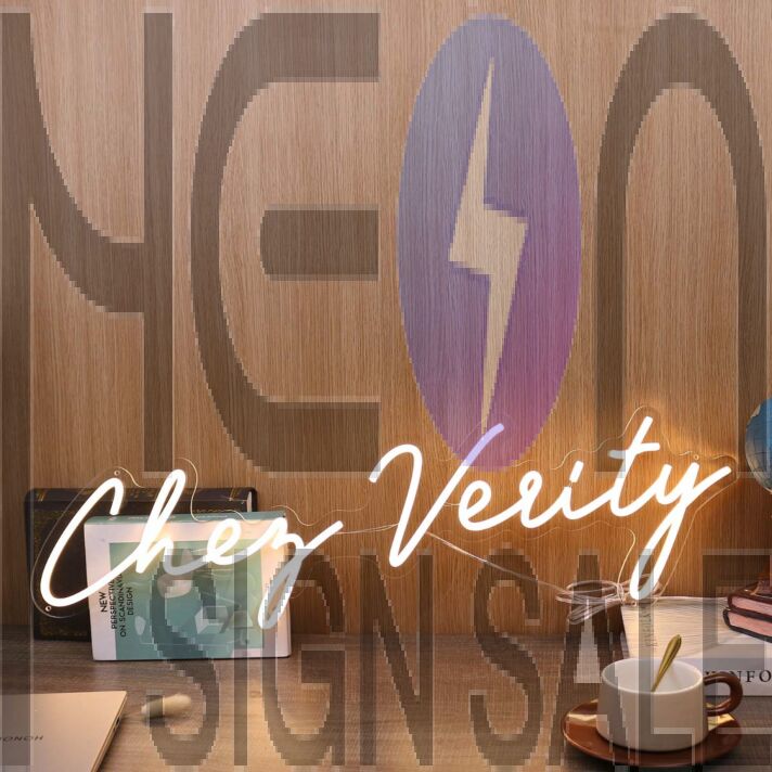 Chez Verity Yellow Neon Sign