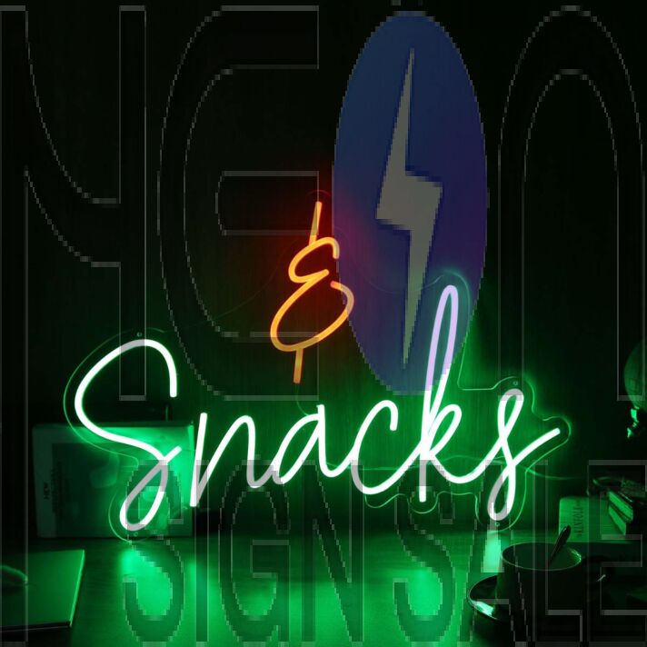 Snacks Custom Neon Sign