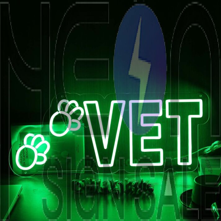 Vet Green Neon Sign