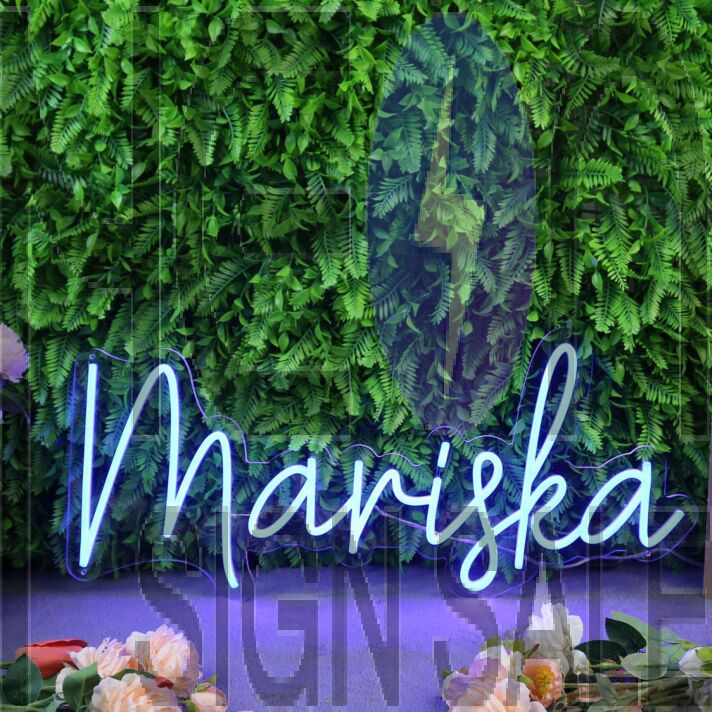 Mariska Blue Neon Sign