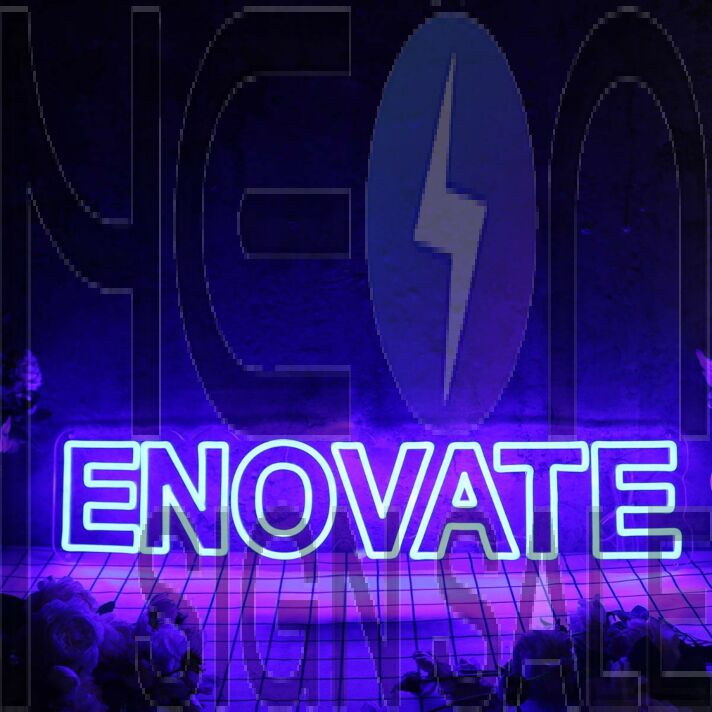 Enovate Blue Neon Sign