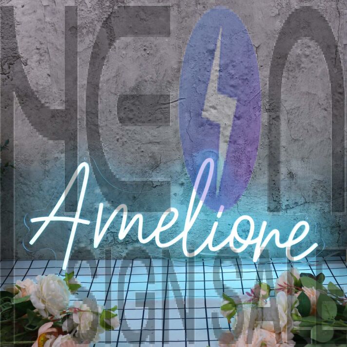 Amelione Blue Neon Sign