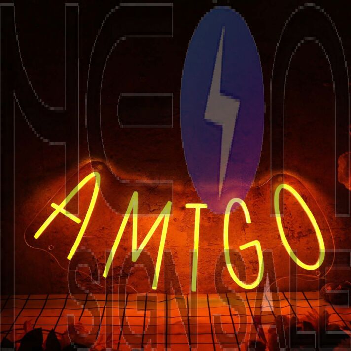 Amigo Orange Neon Sign