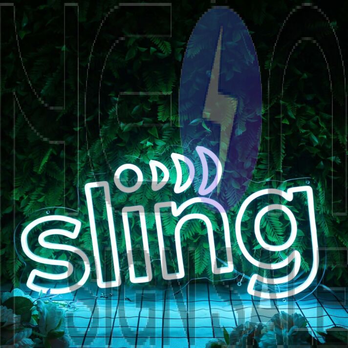 Sling Blue Neon Sign