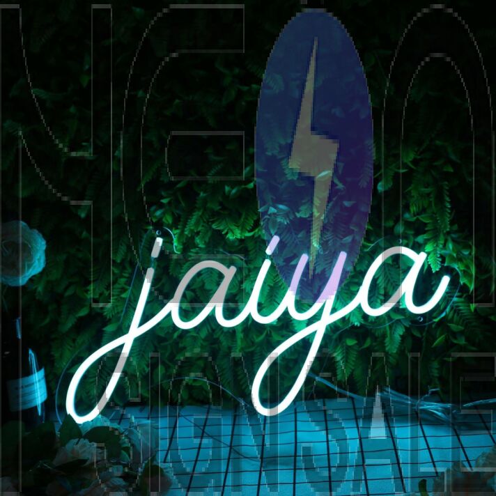 Jaiya Blue Neon Sign