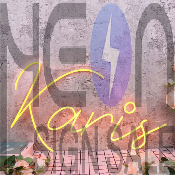 Karis Orange Neon Sign