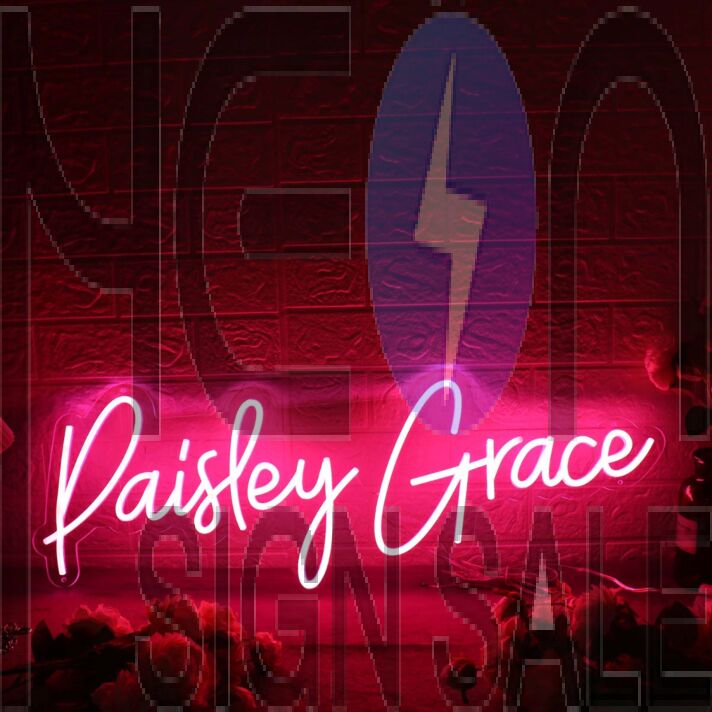 Paisley Grace Red Neon Sign