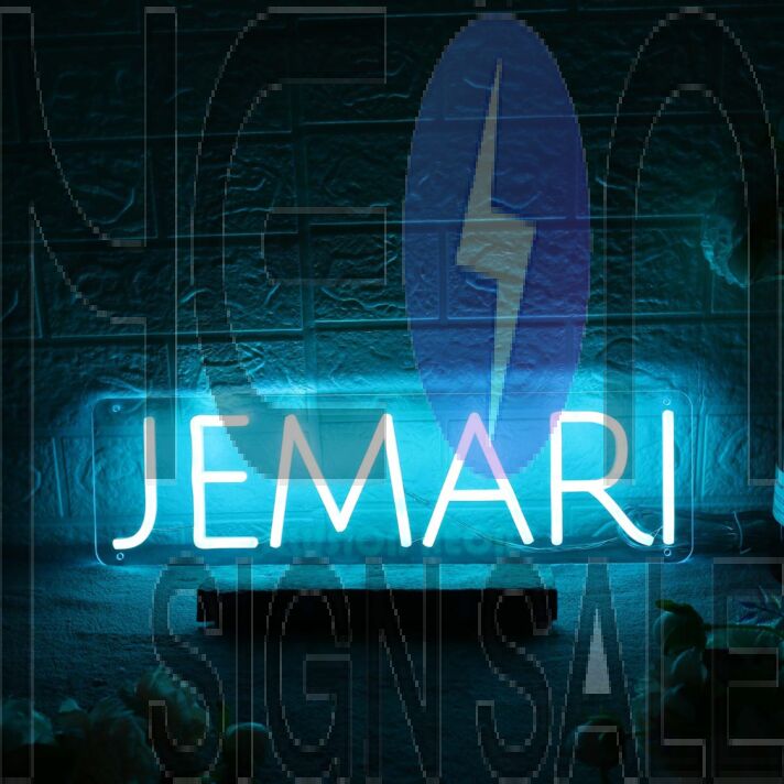 Jemari Blue Neon Sign