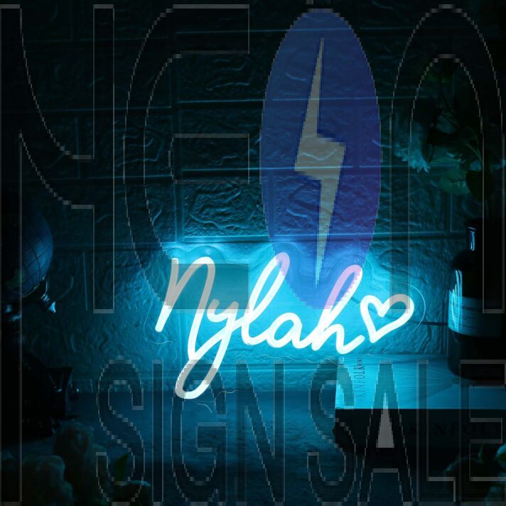 Nylah Blue Neon Sign