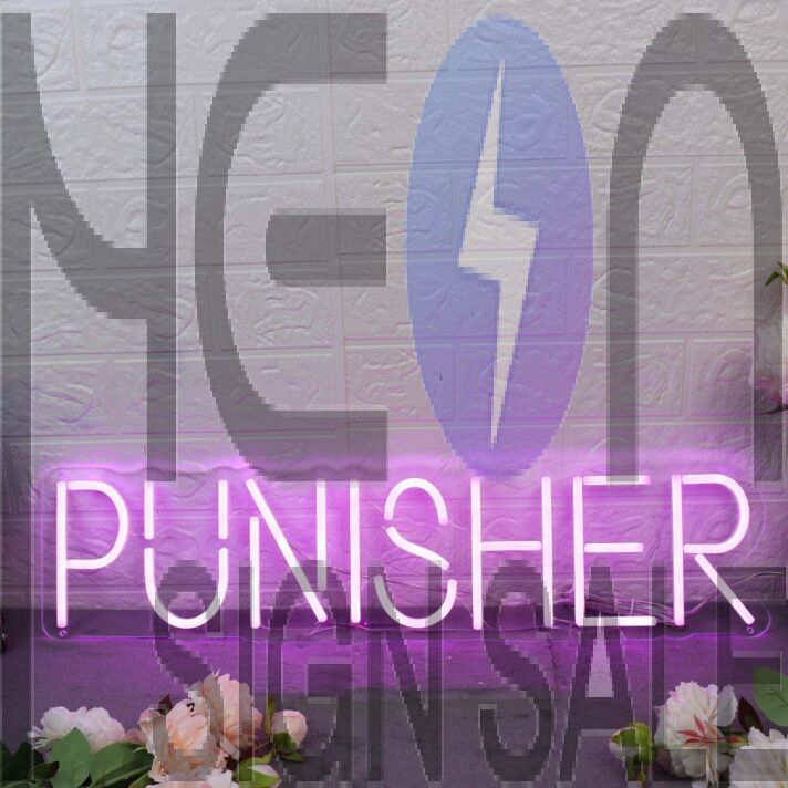 Punisher Dark Purple Neon Sign