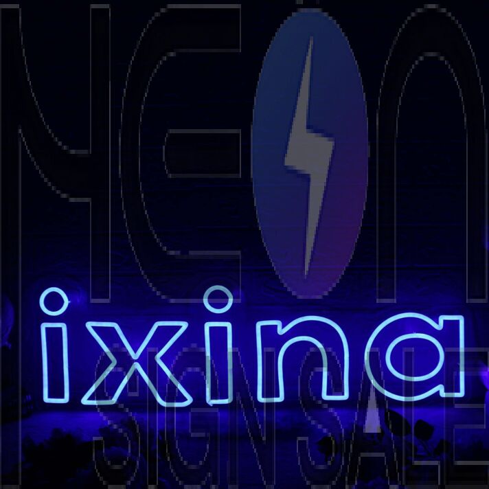 Ixina Blue Neon Sign