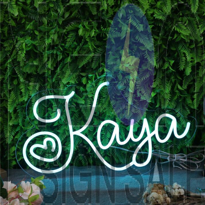 Kaya Blue Neon Sign