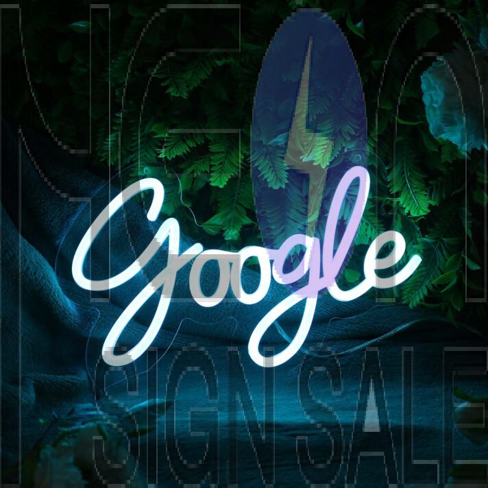 Google Blue Neon Sign