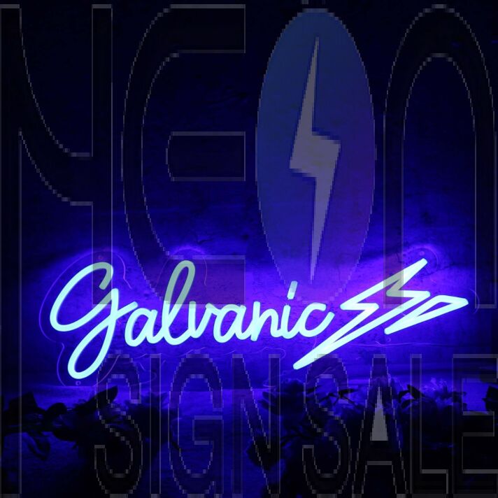 Galvanic Blue Neon Sign