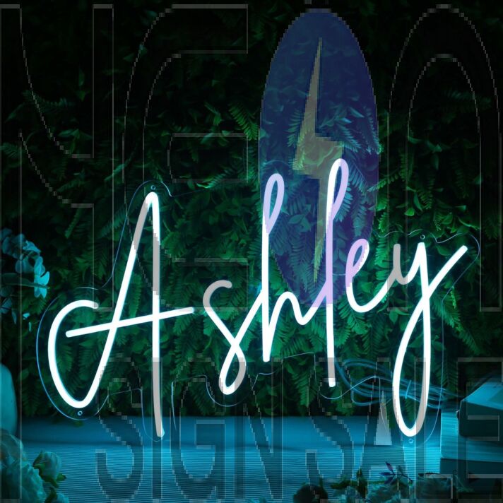 Ashley Blue LED Neon Sign